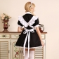 Halloween Costume English Lace Maid Maid Costume Black and White Midi Dress Butler