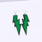 New lightning earrings European and American fashion exaggerated long silver needle earrings acrylic earrings for women