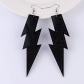 New lightning earrings European and American fashion exaggerated long silver needle earrings acrylic earrings for women