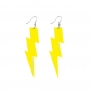 Large Multicolor Fluorescent Lightning Earrings European and American Acrylic Geometric Long Women's Temperament Earrings Jewelry Accessories