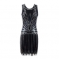 Explosion style sequin 1920 retro dress hand-beaded short dress