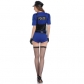 Halloween new Cos policewoman one-piece dj costumes European and American sexy policewoman uniform agent game