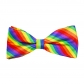 Colorful striped collar makeup dance party Halloween Christmas clothing accessories adult rainbow bow knots