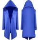 The new medieval men's coat hot -selling solid color hooded long cardigan top color