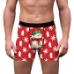 2022 New Christmas men's underwear Christmas Carnival Creative Printed Pattern Men's Flat Grace Pants Wholesale