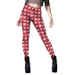 2022 European and American new women's pants Western Valentine's Day Explosion Love Print Yoga Tight Fitness Pants