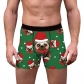 2022 New Christmas men's underwear Christmas Carnival Creative Printed Pattern Men's Flat Grace Pants Wholesale