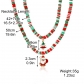 2022 new European and American explosive Christmas necklace soft pottery Christmas jewelry necklace Mizhu Christmas necklace
