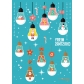 Waterproof night light tattoo sticker blue background children's tattoo sticker Christmas party TATTOO