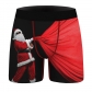 Christmas villain digital printing comfortable and breathable men's panties foreign trade elastic slim -fitting trousers