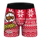 Christmas villain digital printing comfortable and breathable men's panties foreign trade elastic slim -fitting trousers