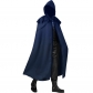 European and American new Halloween Party Middle Ages Model Cloak Gothic Gothic Men's Long Hat Big Cloak