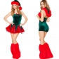 New Christmas clothing green Christmas clothing long hair quality adult Christmas skirt uniform temptation