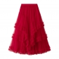 Autumn and winter new models are thin and thin, multi -level high -level skirt high -end skirt Fairy skirt