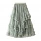 Autumn and winter new models are thin and thin, multi -level high -level skirt high -end skirt Fairy skirt