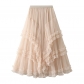 Autumn and winter new models are thin and thin, multi -level high -level skirt high -end skirt Fairy skirt