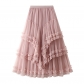 Autumn and winter new models are thin and thin, multi -level high -level skirt high -end skirt Fairy skirt