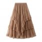 Autumn and winter new models are thin and thin, multi -level high -level skirt high -end skirt Fairy skirt