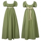 Halloween New Bridon Retro Mailing Dress High -waisted Dance Skirt Victorian Tea Dress