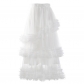 European and American sweet style skirt 2022 Summer new gauze skirt high -waisted mesh gauze lace skirt