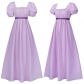 Halloween New Bridon Retro Mailing Dress High -waisted Dance Skirt Victorian Tea Dress