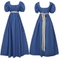 Halloween New Bridon Retro Mailing Dress High -waisted Dance Skirt Victorian Tea Dress