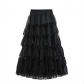 Multi -layered large mesh cake skirt panton skirt mid -length high waist thin fairy yam skirt 2022 spring new