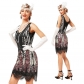 1920 retro sequin dress skirt nails, spoiler dresses, high -end banquet short banquet short small dress