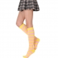 Rainbow striped in the middle of the stockings medium thickness long cylindrical women but knee cotton socks codsplay fashion performance socks