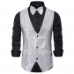 Men's vest sequins show dress jacket, nightclub Men's hostel