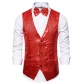 Men's vest sequins show dress jacket, nightclub Men's hostel