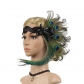 European and American retro feather hair ornaments with Indian peacock feather hair clip wedding stage performance stage performances