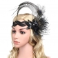 European and American retro feather hair ornaments with Indian peacock feather hair clip wedding stage performance stage performances