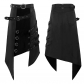 2023 new European and American dark rock punk series Gothic asymmetric half skirt men's clothing men's