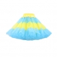 Three-stage maid lolita mesh skirt support boneless crystal yarn support skirt colorful petticoat ball tutu skirt