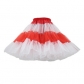 Three-stage maid lolita mesh skirt support boneless crystal yarn support skirt colorful petticoat ball tutu skirt