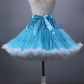 Adult tutu skirt mesh short skirt two-color mix dance skirt boneless soft girl cosplay two-color skirt support