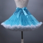 Adult tutu skirt mesh short skirt two-color mix dance skirt boneless soft girl cosplay two-color skirt support