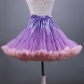 Adult tutu skirt mesh short skirt two-color mix dance skirt boneless soft girl cosplay two-color skirt support