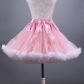 Adult tutu skirt mesh short skirt two-color mix dance skirt boneless soft girl cosplay two-color skirt support