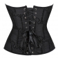 Thin Black Body Shaper Letter Print Chest Corset Dress Sexy Corset