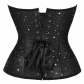 Ultra-thin star shapewear black long gathered corset sexy court body shaper (including T pants)