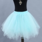 Two-color mesh skirt, tulle skirt, short tutu skirt, adult stage performance skirt