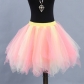 Two-color mesh skirt, tulle skirt, short tutu skirt, adult stage performance skirt