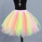 Two-color mesh skirt, tulle skirt, short tutu skirt, adult stage performance skirt