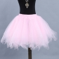 Two-color mesh skirt, tulle skirt, short tutu skirt, adult stage performance skirt