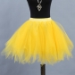 Two-color mesh skirt, tulle skirt, short tutu skirt, adult stage performance skirt