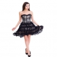 Corset multicolor spring and summer new lace cake multi-layer puffy body-shaping dress