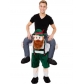 Hot selling magic pants animal back man funny performance costume prosthetic leg back man pants