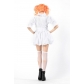 Halloween new adult cosplay clown costume stage white dress performance vampire costume